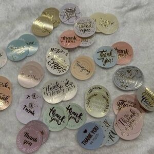 Bundle of 46 Thank You Stickers